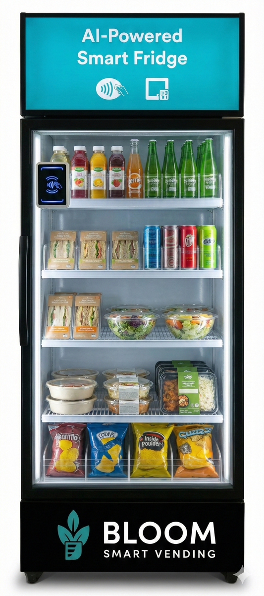 AI Smart Vending Fridge – Vision + Weight Sensors